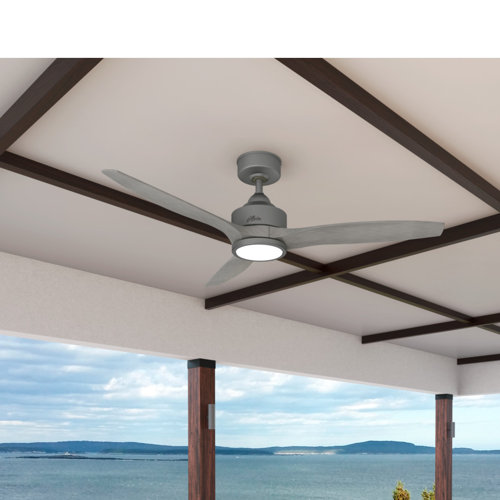 Hunter Fan 52" Park View 3 Blade Outdoor Propeller Ceiling Fan with